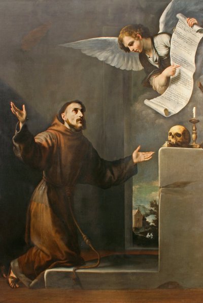 Saint Francis Receives the Seven Privileges from the Angel by Jusepe de Ribera